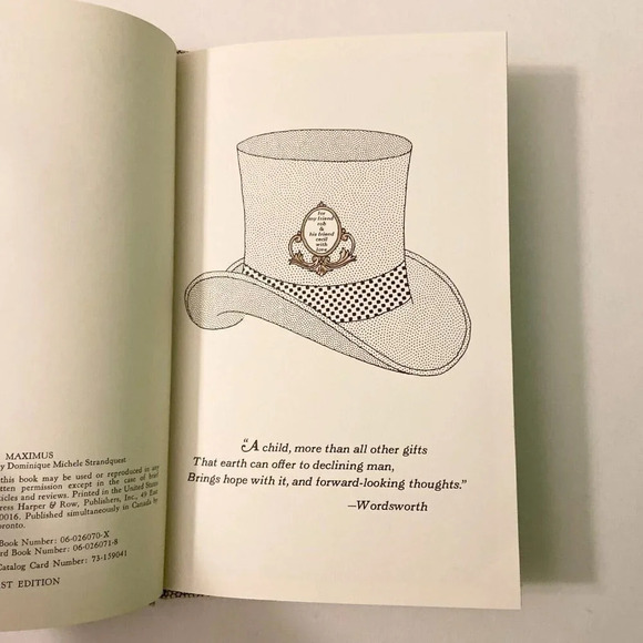 Vintage 1971 Maximus Dominique Michele Hardcover Harper and Row First Edition - Picture 9 of 14